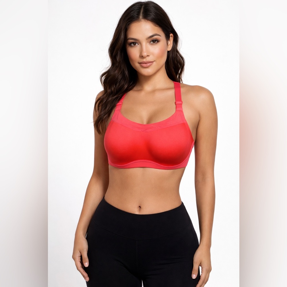 Victoria’s Secret On Point Sports Bra Coral 38D High Support Workout TrainingPro